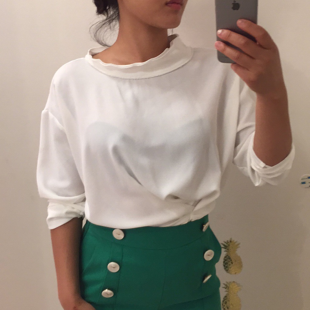 Unbalanced Blouse Top S